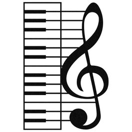 Wallity Escultura de pared Musical Negra